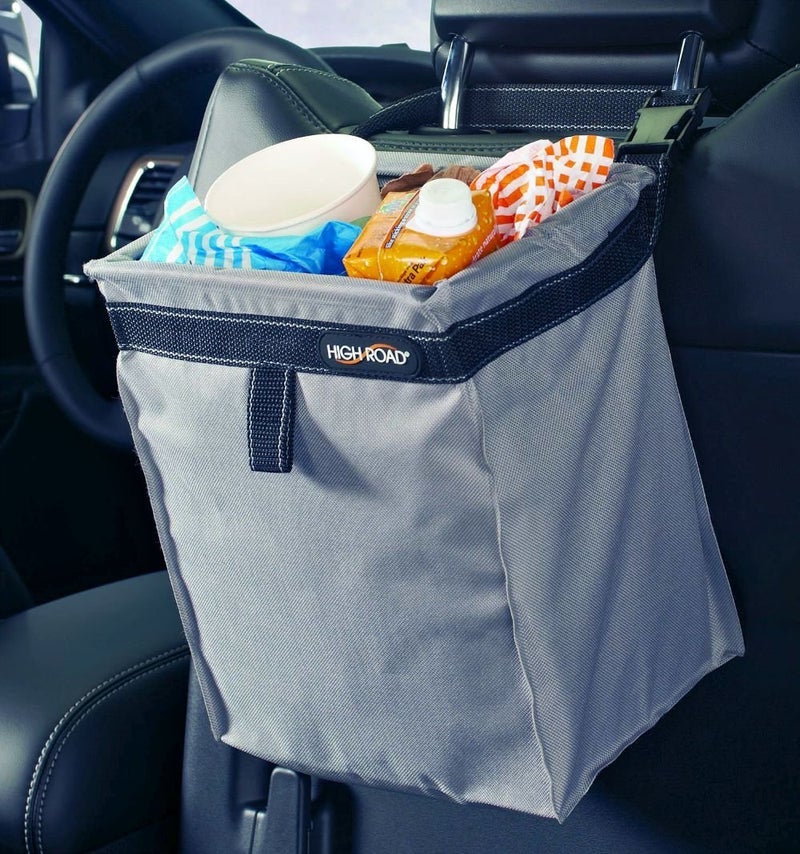 High Road TrashStash Hanging Car Garbage Bag with Push-Close Lid and Waterproof Bin for Cars, SUVs and Trucks - Holds 3 Gallons of Car Trash - Image 1